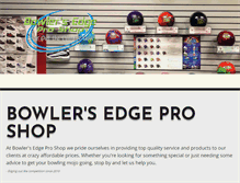 Tablet Screenshot of bowlers-edge.com